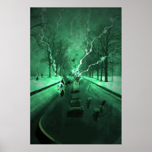 Póster Efecto de viaje por carretera