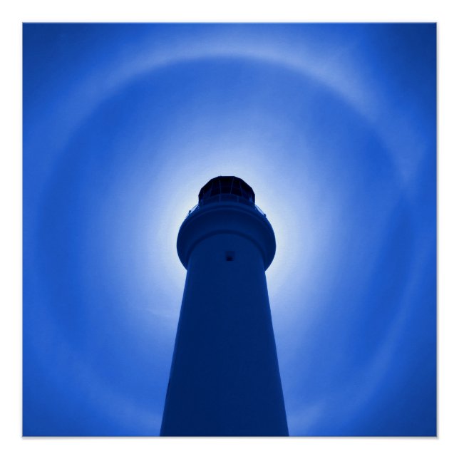 Póster Efecto del faro - Azul (Anverso)