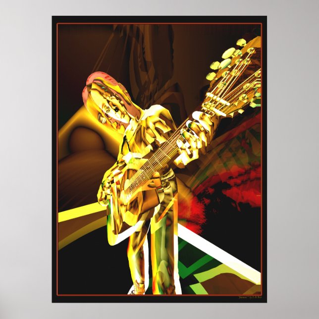 Póster Efectos de guitarra (Frente)