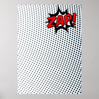 Póster Efectos del libro de historietas Zap