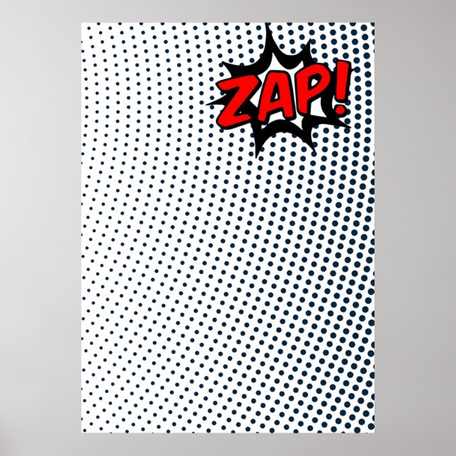 Póster Efectos del libro de historietas Zap (Frente)