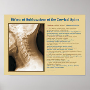 Póster Efectos del poster espinal cervical del