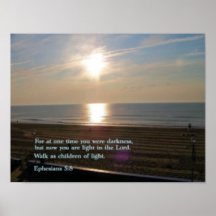 Póster Efesianos 5:8 Amanecer