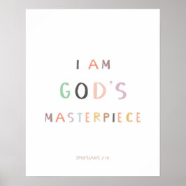 Póster Efesios 2:10 Soy la obra maestra de Dios