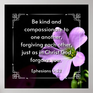 Póster Efesios 4:32 poster