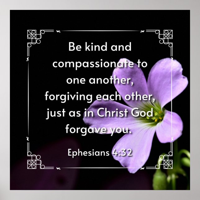 Póster Efesios 4:32 poster (Frente)
