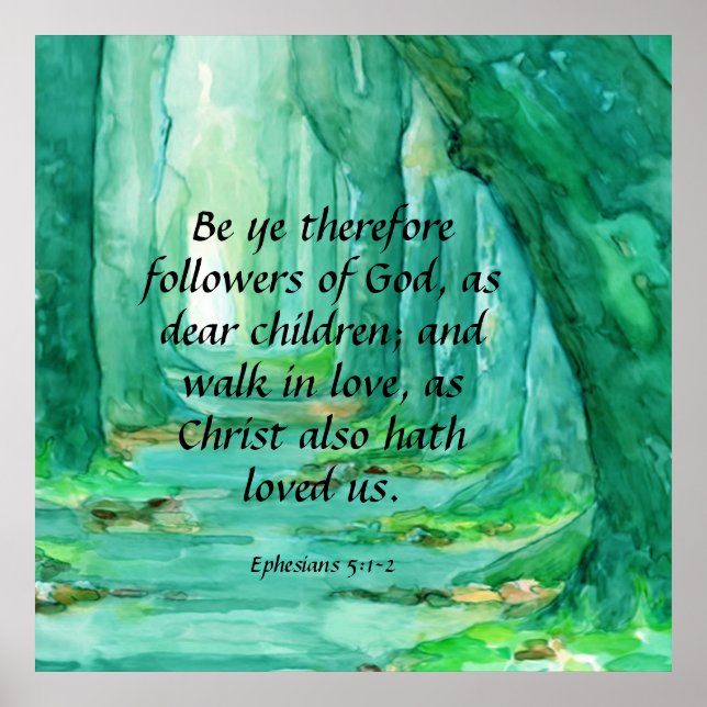 Póster Efesios 5:1-2 (Frente)