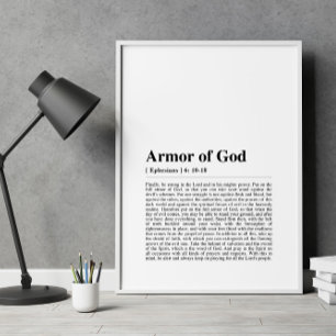 Póster Efesios 6:10-18 Armor de Dios