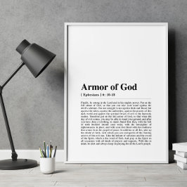 Póster Efesios 6:10-18 Armor de Dios