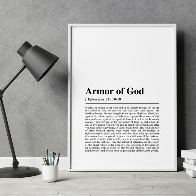 Póster Efesios 6:10-18 Armor de Dios (Subido por el creador)