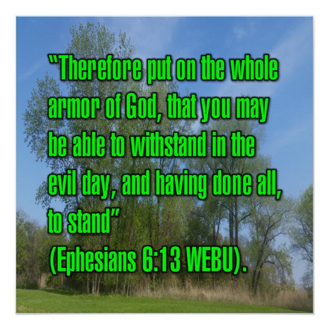 Póster Efesios 6:13 WEBU (Anverso)