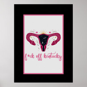 Póster Eff Off Kentucky Celestial Uterus Pro-Choice