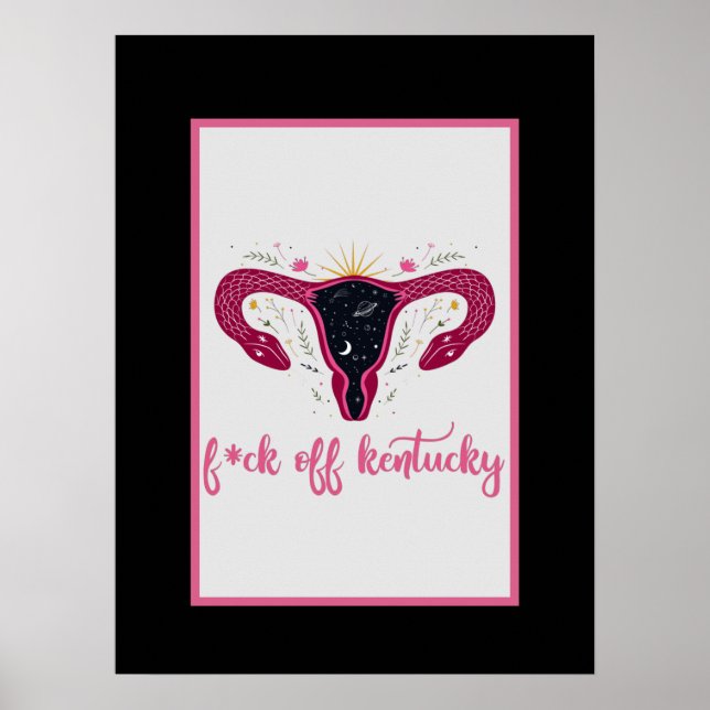 Póster Eff Off Kentucky Celestial Uterus Pro-Choice (Frente)