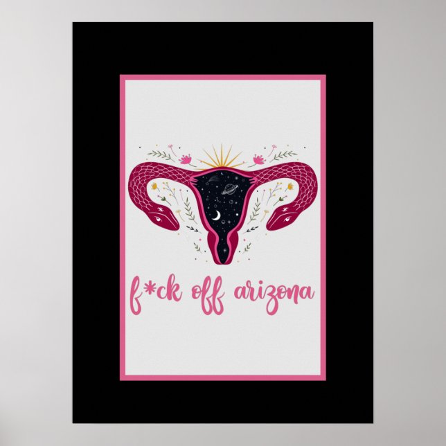 Póster Eff Off Off Arizona Celestial Uterus Pro-Choice (Frente)