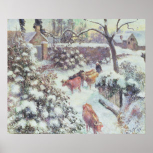 Póster Effet de Neige a Montfoucault, 1882
