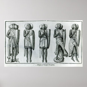 Póster Effigies of Knight Templars