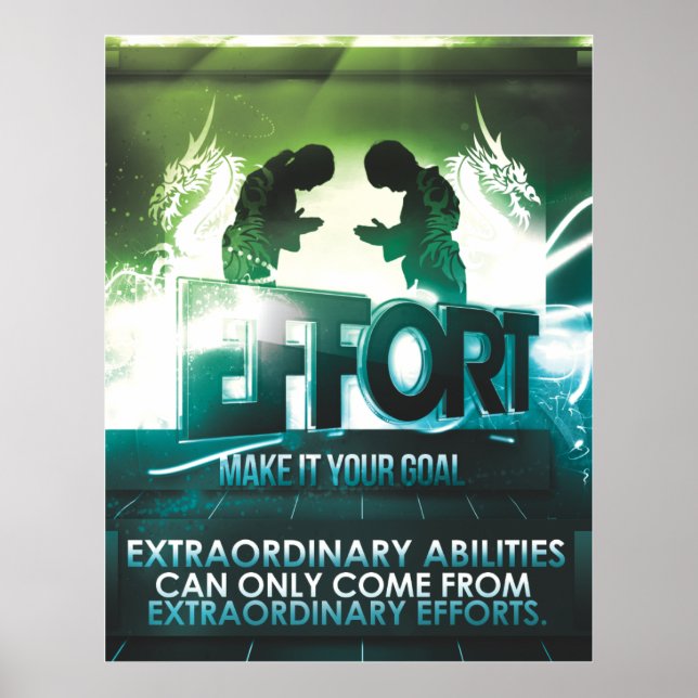 PÓSTER EFFORT - MOTIVATIONAL POSTER (Frente)