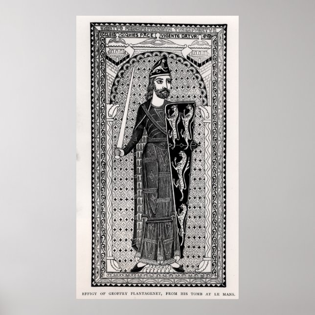 Póster Efigie de Geoffrey Plantagenet (Frente)