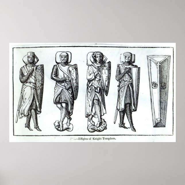 Póster Efigies de Caballeros Templarios (Frente)