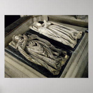 Póster Efigies de Enrique II y Catherine de Medici