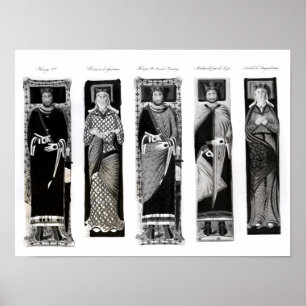 Póster Efigies de Henry II Eleanor de Aquitania