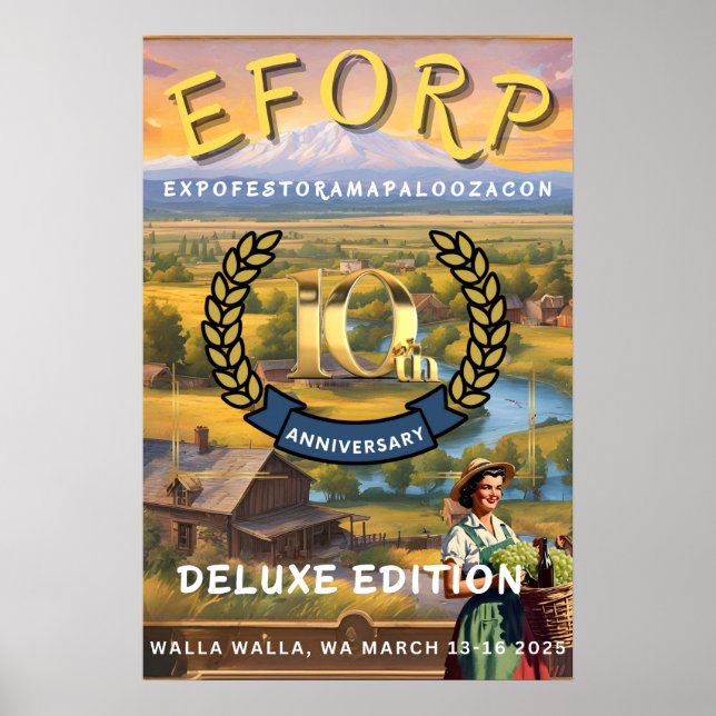 Póster EFORP 2025 Poster de edición Deluxe de 10 años (Frente)