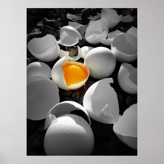 Póster eggcentric: Pascua en las rocas... (Frente)