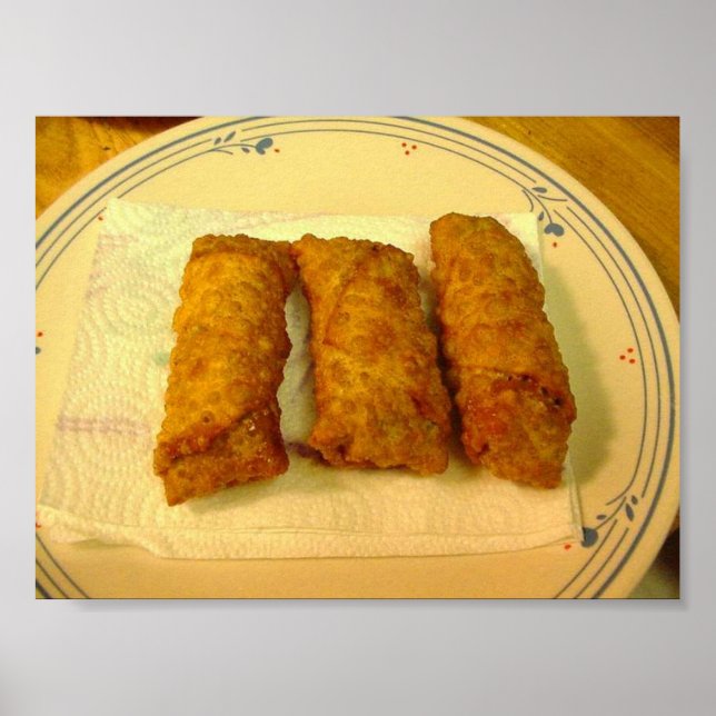Póster Eggrolls de pollo tailandés (Frente)