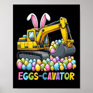 Póster Eggscavator Semana Santa Caza Caza Camiones De Con