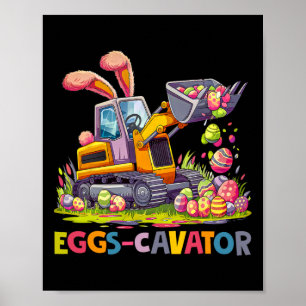 Póster Eggscavator Semana Santa Caza Caza Camiones De Con