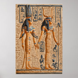 Póster Egipto Antiguo,Reina faraónica Hatshepsut ||