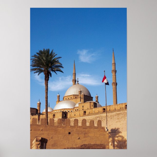 Póster Egipto, El Cairo, ciudadela, Mezquita Muhammad Ali (Frente)