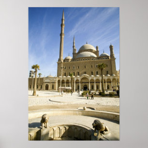 Póster Egipto, El Cairo. La imponente Mezquita de Mohamme