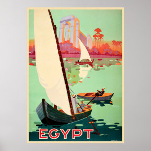Póster Egipto: El río Nilo