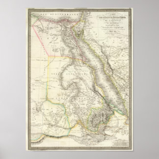 Póster Egipto, Nubie, Abisinie - Egipto