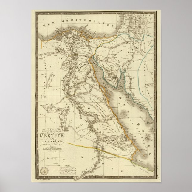 Póster Egipto, Saudi Petree (Frente)