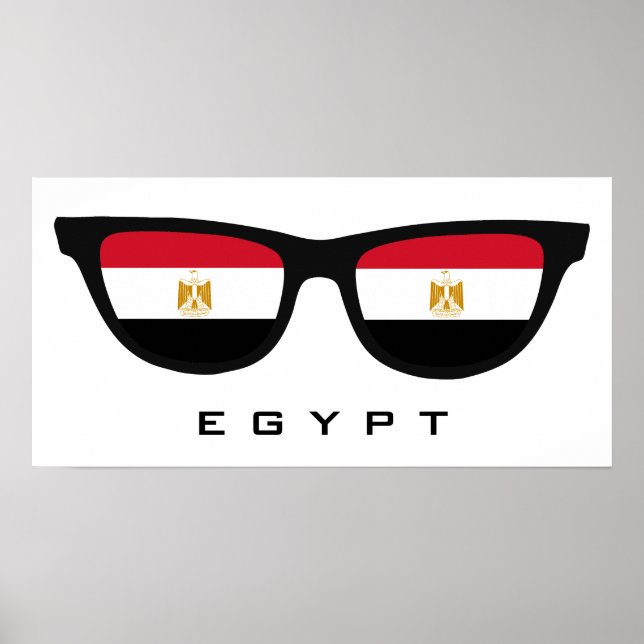 Póster Egipto sombras personalizado poster de texto y col (Frente)