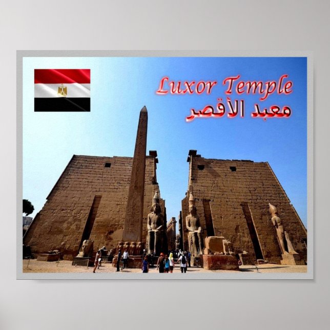Póster Egipto - Templo de Luxor - (Frente)
