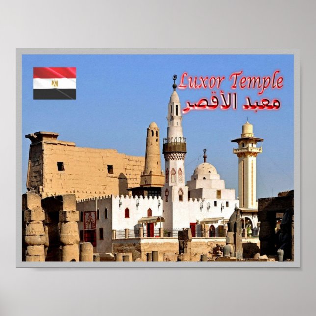 Póster Egipto - Templo de Luxor - Abu El - (Frente)