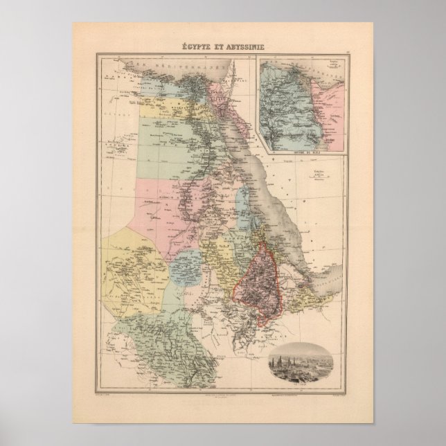 Póster Egipto y Abisinia (Frente)