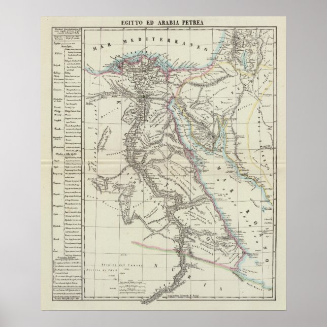 Póster Egipto y Arabia Saudita (Frente)