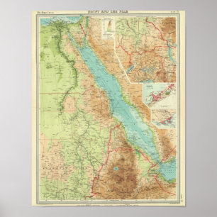 Póster Egipto y el Nilo