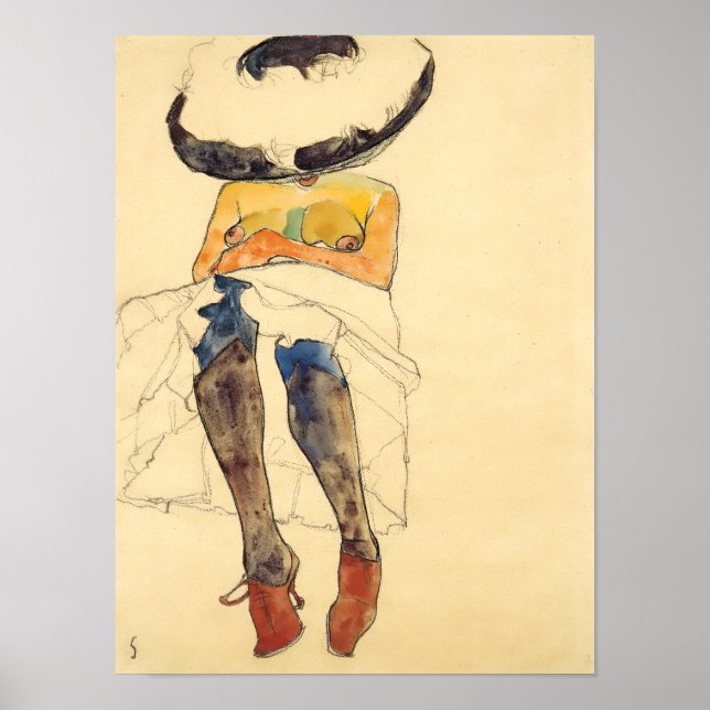 Póster Egon Schiele Artwork Reproduction (Frente)