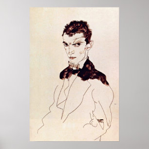 Póster Egon Schiele - autoretrato