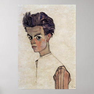 Póster Egon Schiele - autorretrato