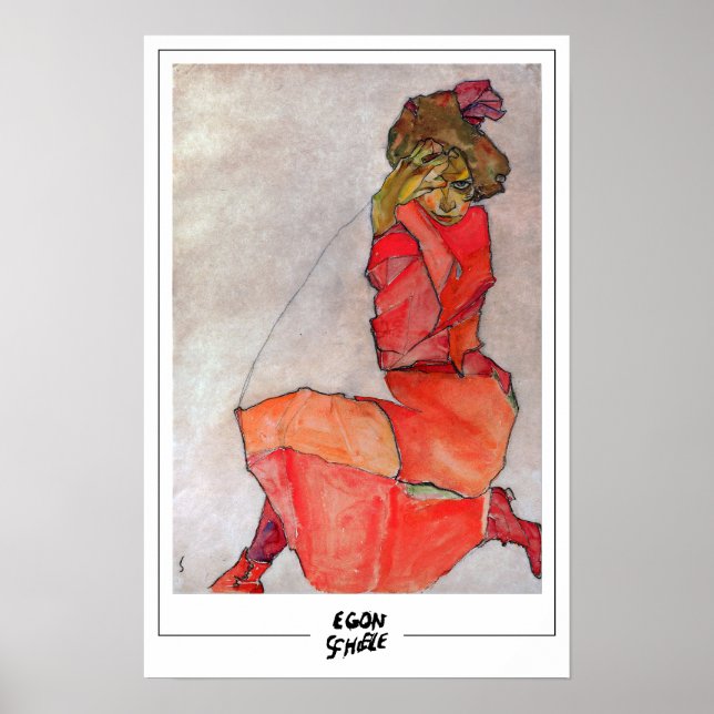 Póster Egon Schiele Bella Artes #412 (Frente)