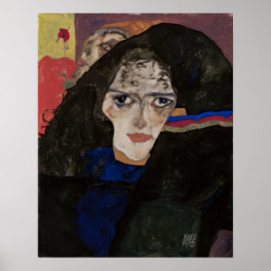 Póster Egon Schiele Mourning Woman