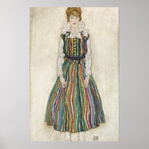 Póster Egon Schiele Portrait of Edith (the artists wife)