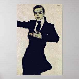 Póster Egon Schiele - retrato de Oppenheimer máximo