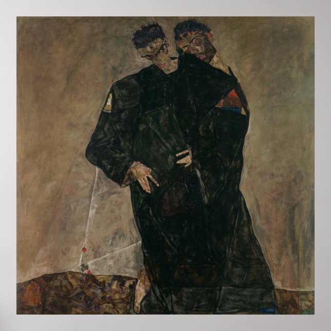 Póster Egon Schiele The Hermits (Frente)